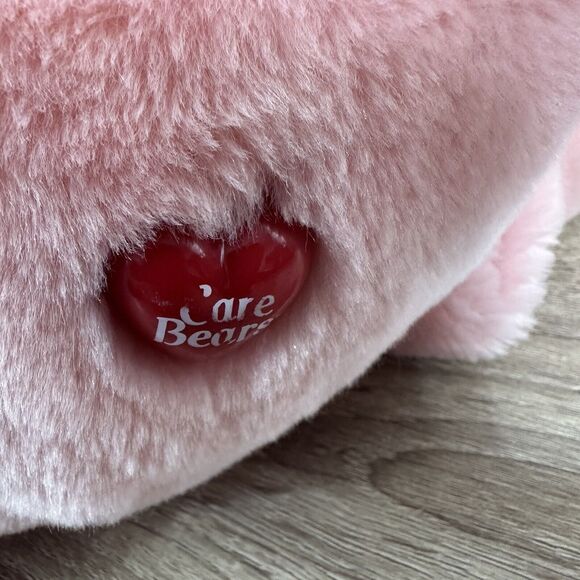 Care Bears Cheer Bear Plush Rainbow Jumbo 25 Inch 2002 Pink Cuddly Toy Pride - Picture 9 of 11